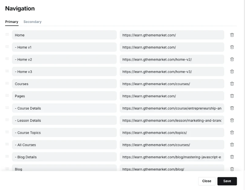 Learn Ghost Theme Navigation